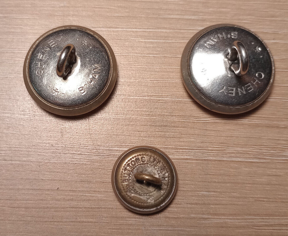 WW2 British Homefront ARP Uniform Buttons, 3