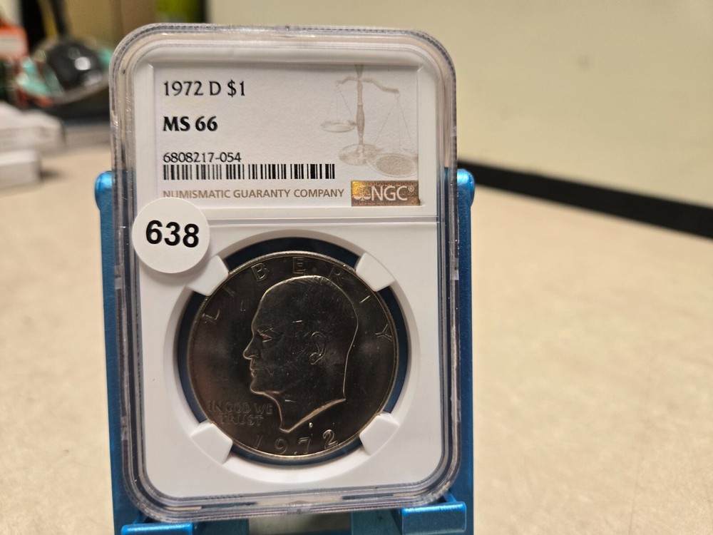 1972 D $1 Eisenhower Dollar NGC MS66
