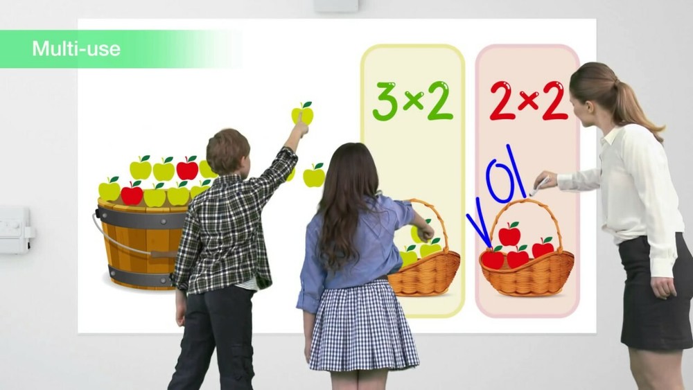 EPSON 595Wi Interactive projector for classroom and office presentations