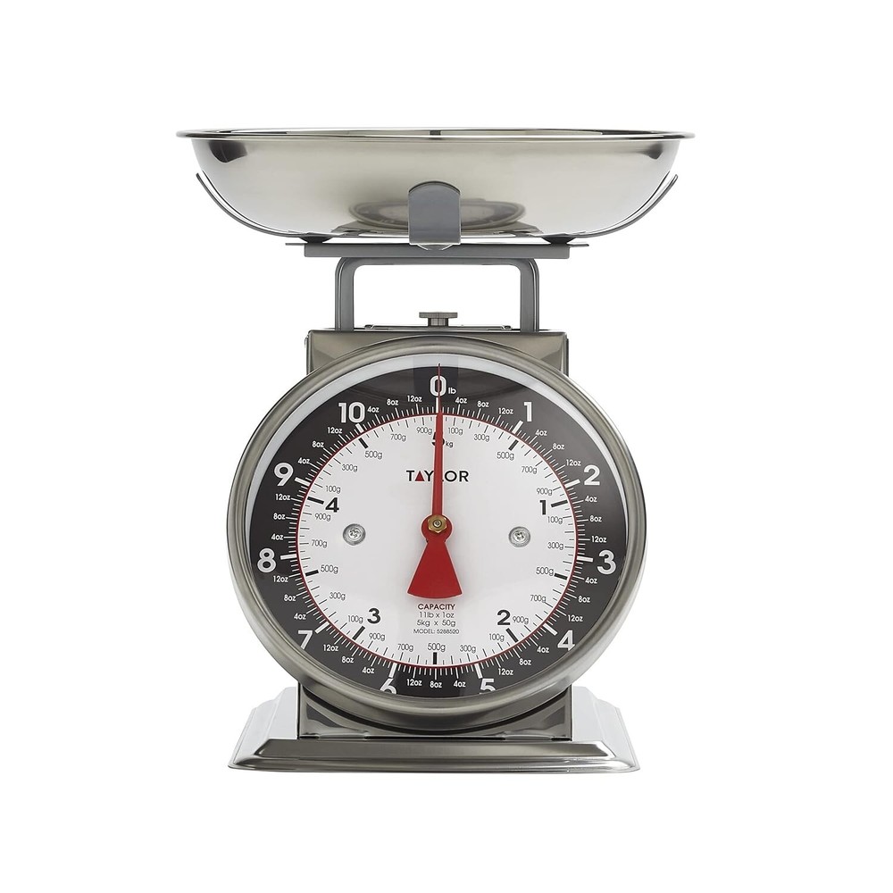 "Mechanical Kitchen Scale with Bowl – 11lb Capacity