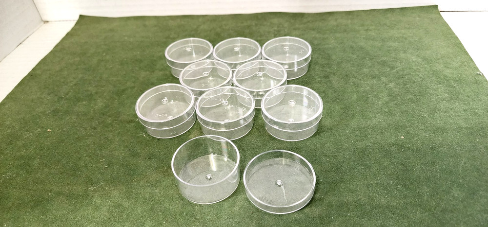 9 Round Acrylic Containers