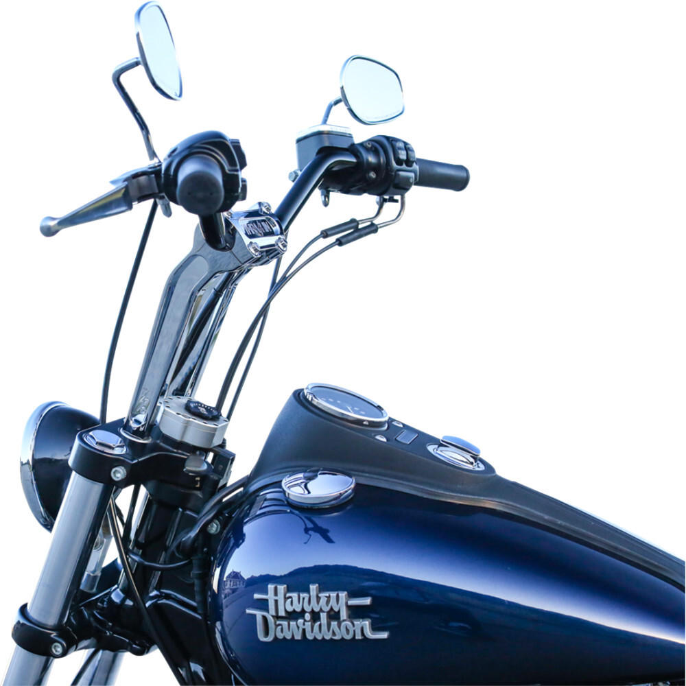 Thrashin Supply Co Chrome 9-1/2" Pullback Handlebar Riser | TSC-9525-3