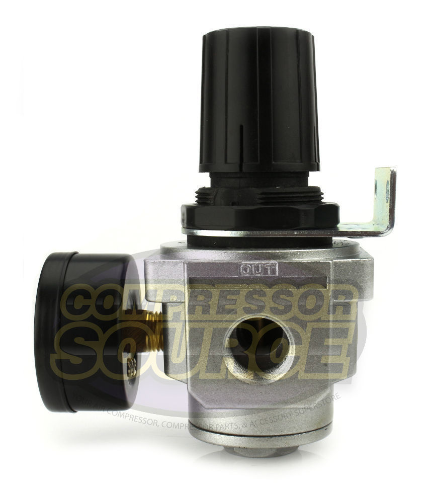 1/2" Air Compressor Pressure Regulator w/ Gauge Inline Industrial Quality
