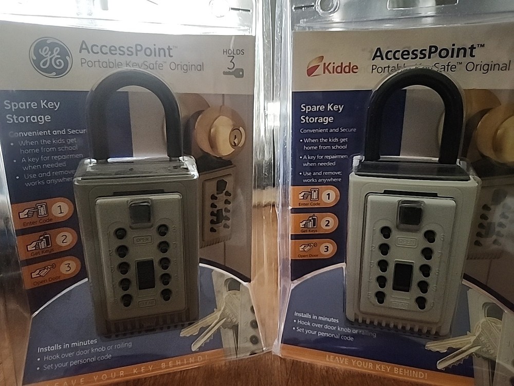 Kidde & GE AccessPoint Portable Keysafe (Pair)
