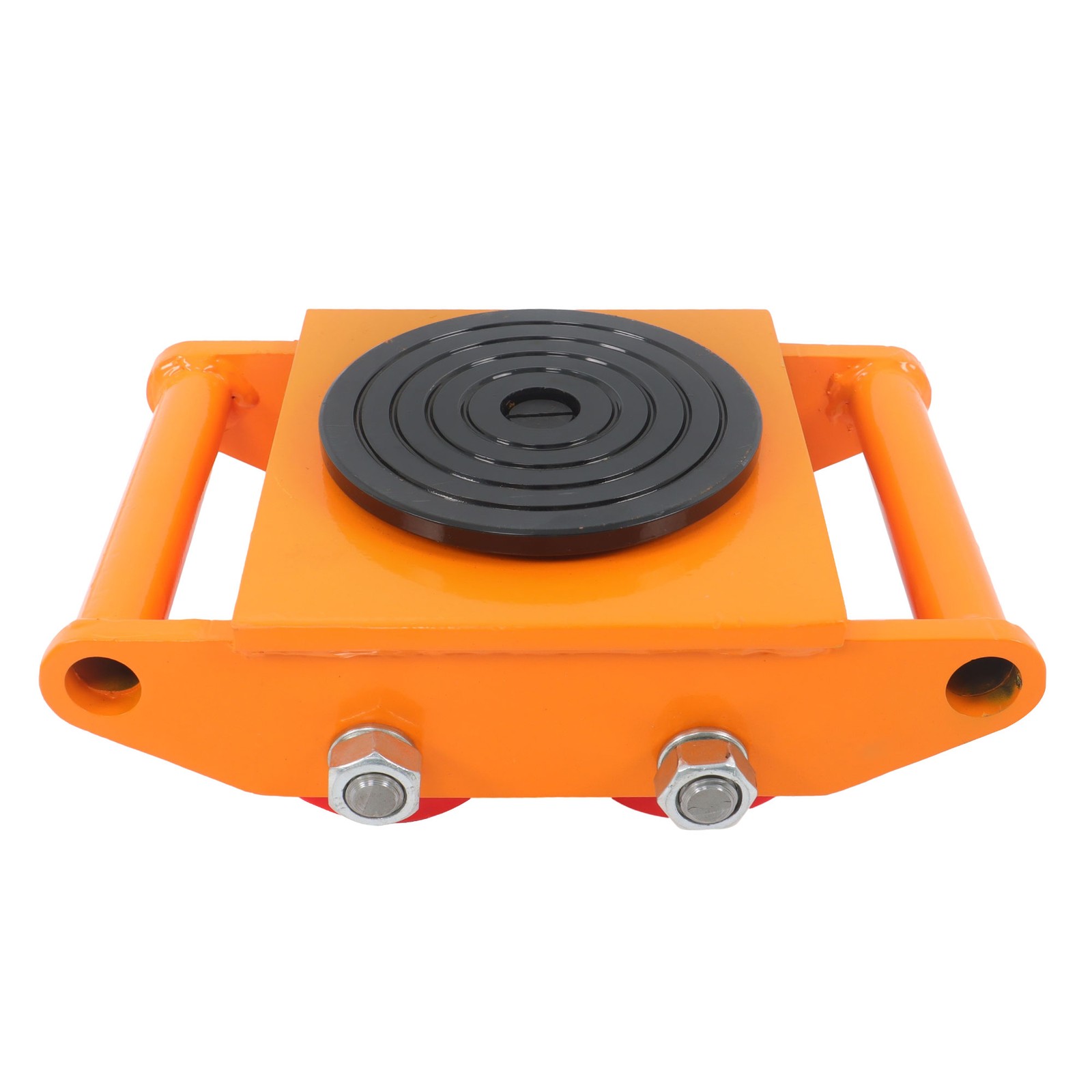 4 Pcs Machinery Skates Dolly With Handle 360° Rotation 6T/13200Lbs Heavy Duty