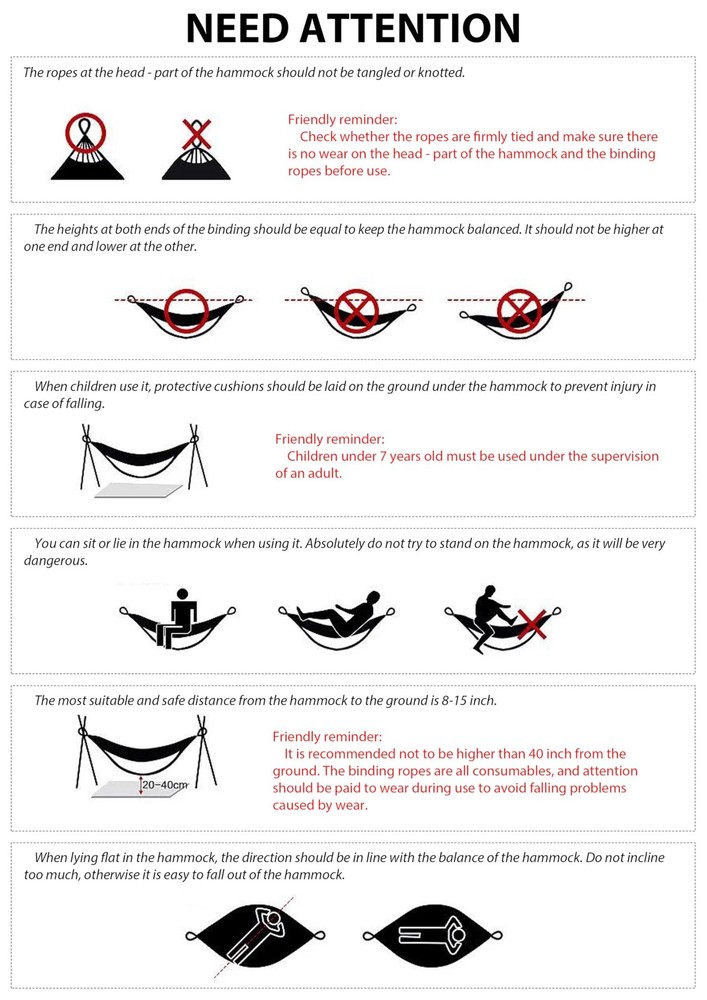 Portable Camping Hammock Lightweight Fabric for Backpacking, Red