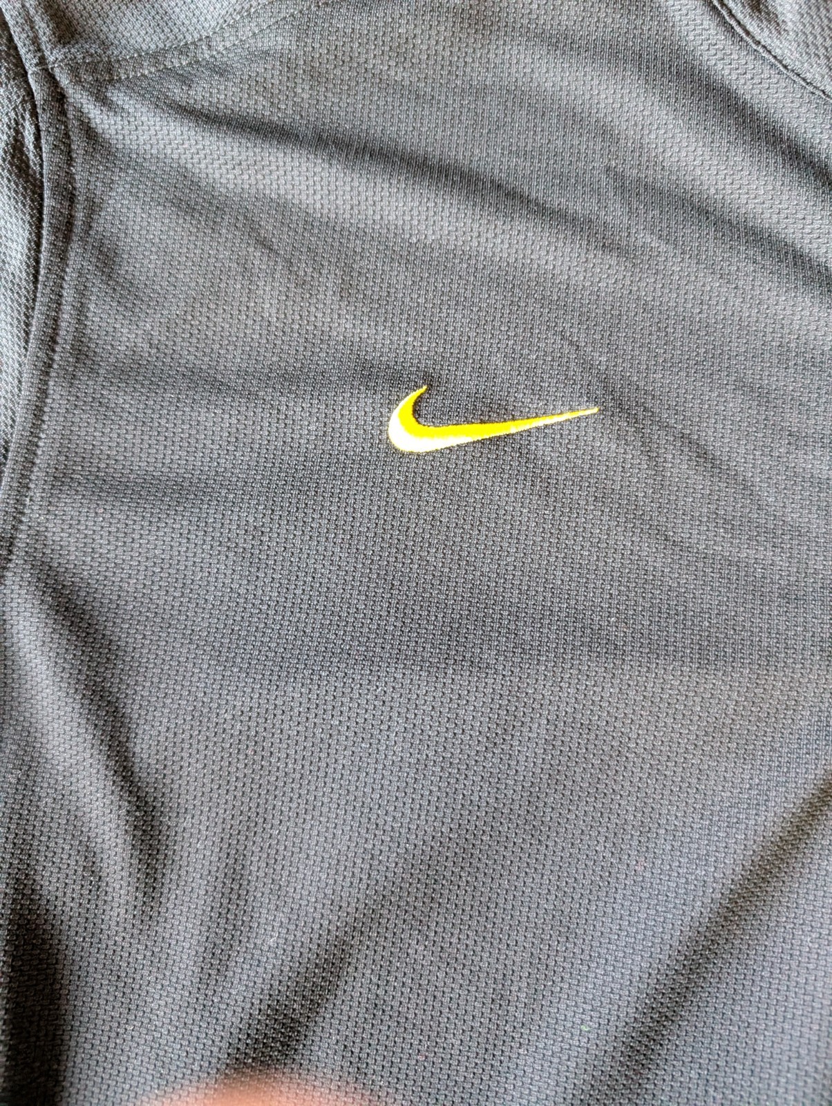 Nike Golf Oregon Ducks Dri-FIT Polo Shirt Mens XL Swoosh Black Yellow