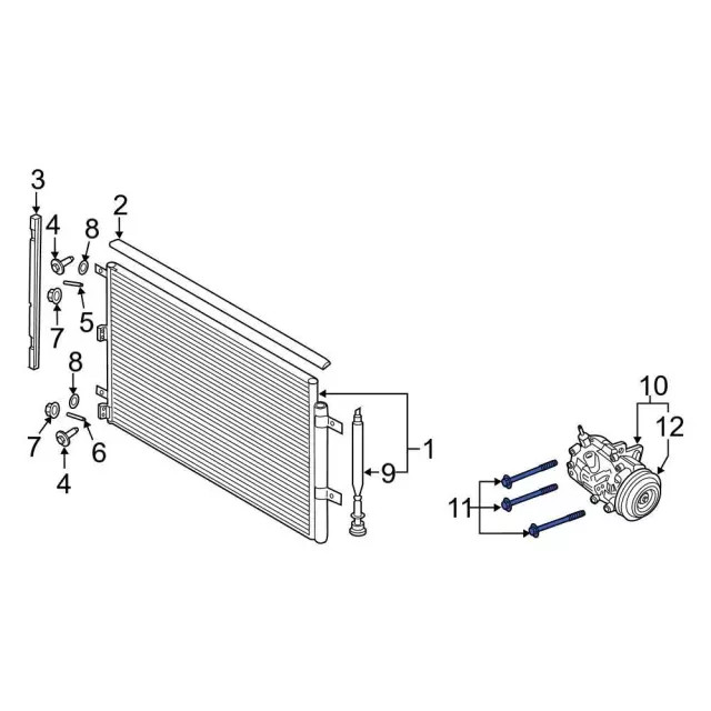 Genuine Ford A/C Compressor Bolt W704750-S437
