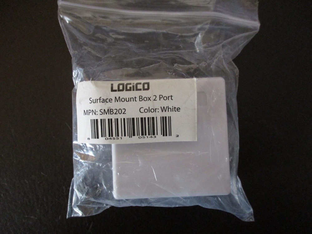 2-PORT SURFACE MOUNTING BOX WHITE LOGICO SMB202