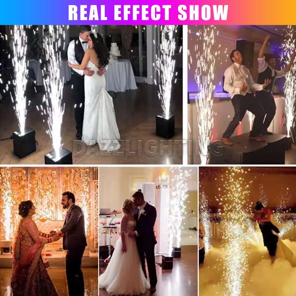 850W Cold Spark Firework Machine DMX Remote Control Wedding Event Stage Effect