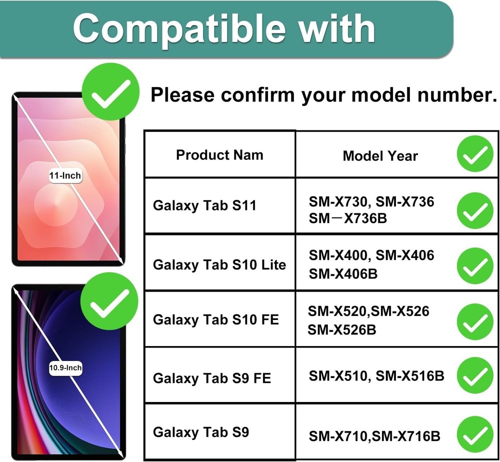 Blue Light Blocking Screen Protector 2-Pack for Samsung Galaxy Tab S11/S10 Lite