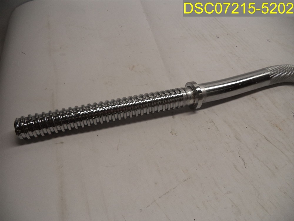 47" Barbell Curl Bar 1" Diameter with 2 Spinlock collars