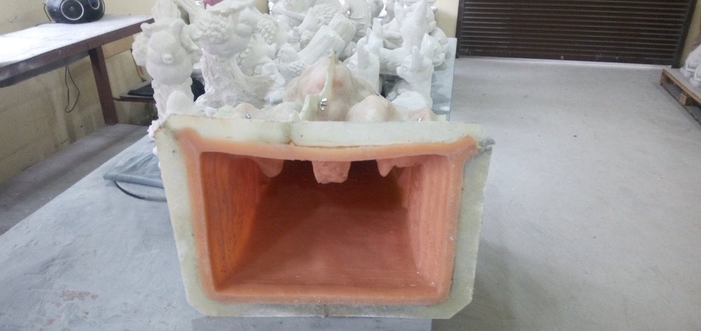 Polyurethane flexible mold with a plastic frame "Gorgul on the throne"