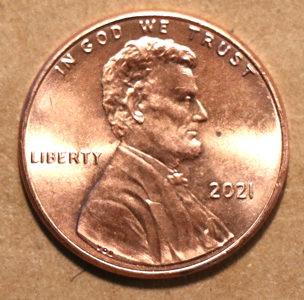 2021 Lincoln Shield cent  BU