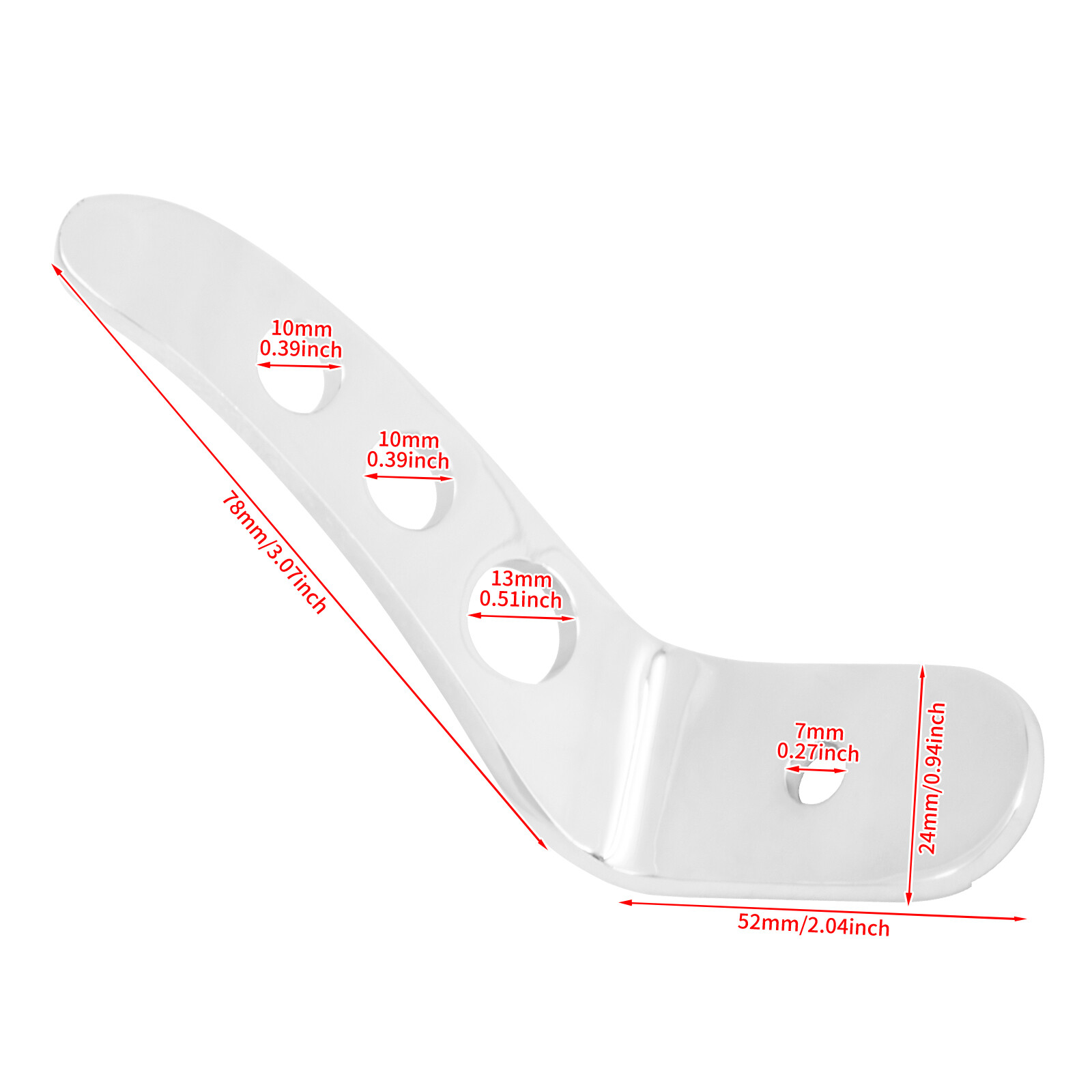 Chrome Extension Kickstand Fits For Harley Street Electra Glide Road King 91-23