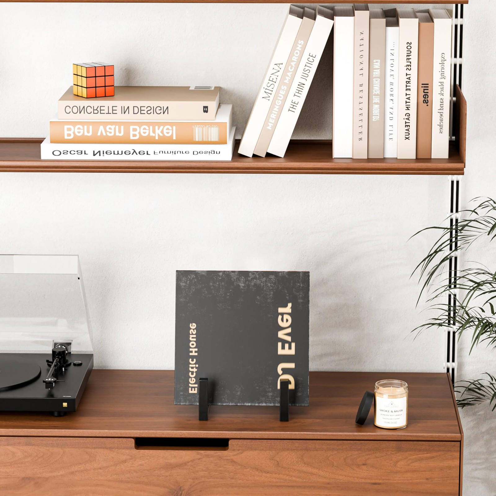 2Pack Records Storage Holder, Vinyl LP Stand CD Display Frame,Metal Album Sto...