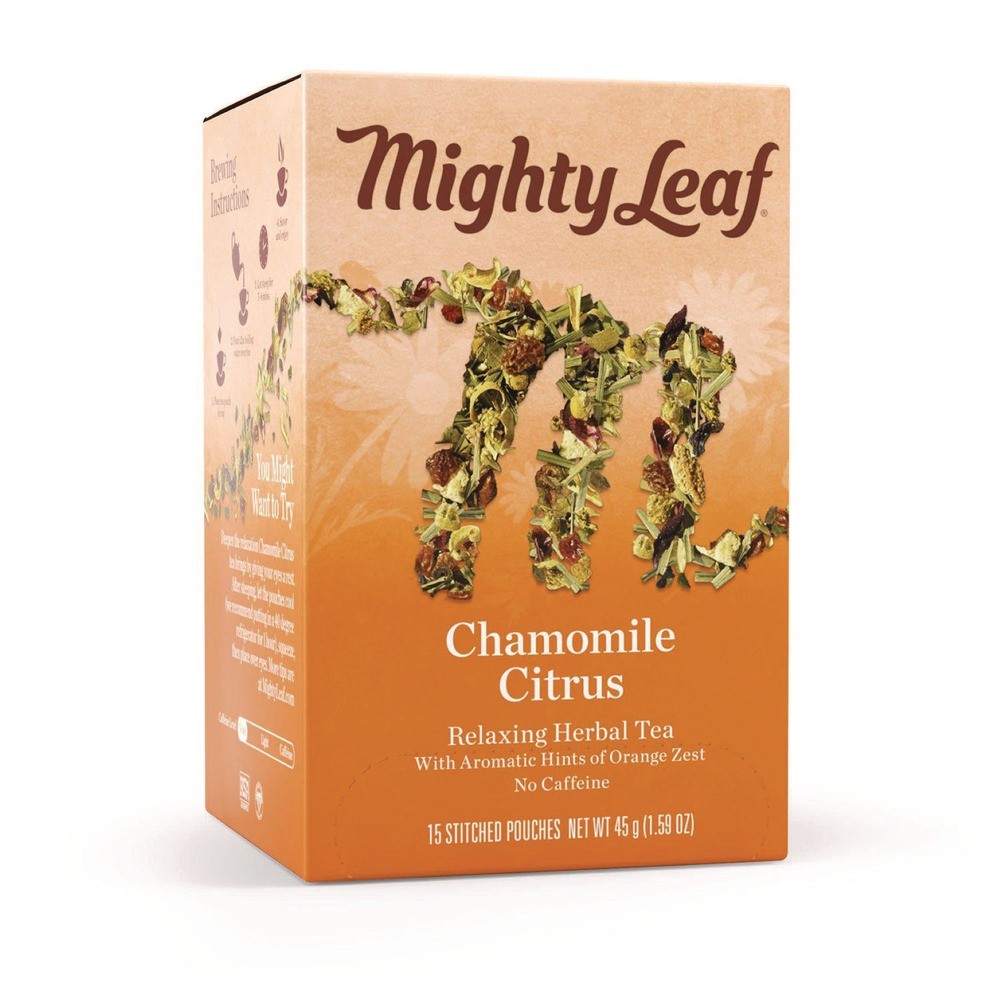 Mighty Leaf Tea 510136 Whole Leaf Tea Pouches - Chamomile Citrus (15/Box) New