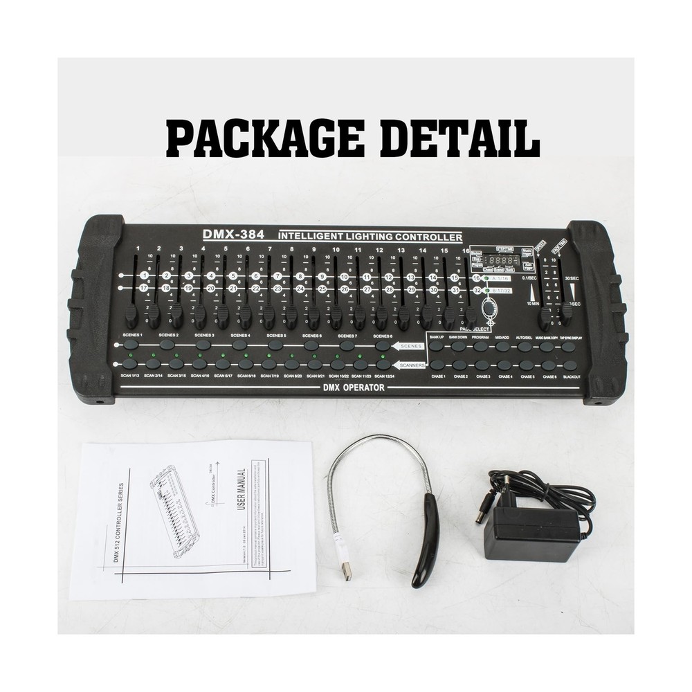 SHEHDS DMX Controller DMX384 DJ Controller LED Digital Display DMX Console DJ...