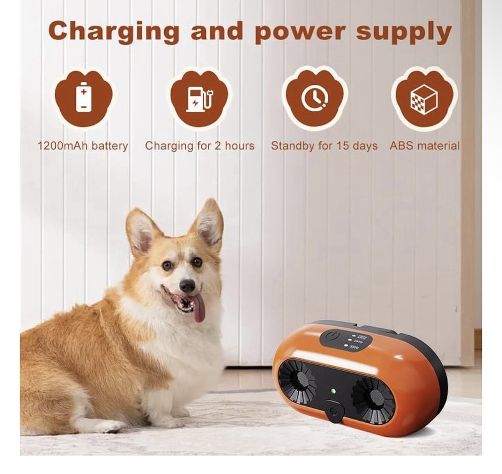 Bsemax Anti Bark Device | 3 Modes | 50ft Range Rechargeable Dog Bark Control