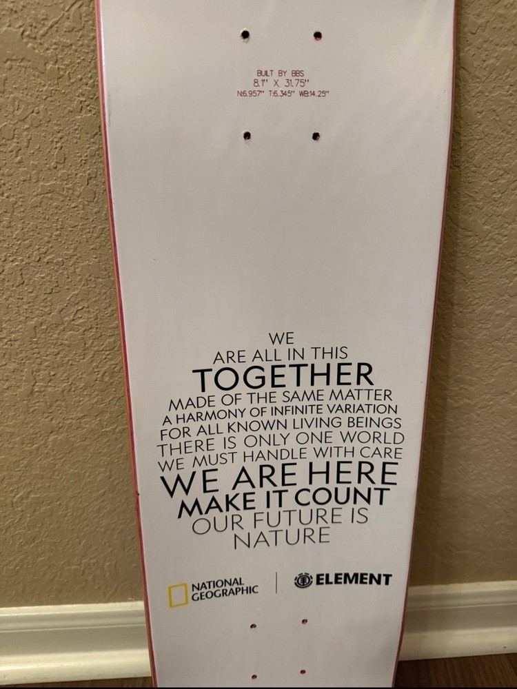 ELEMENT Skateboard Deck National Geographic