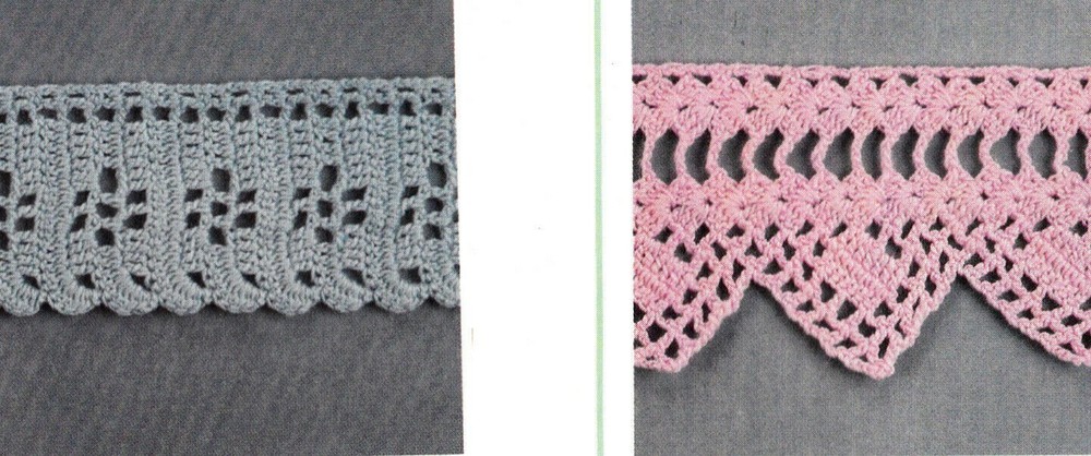 DELICATE Edgings for Anything/Apparel/ Crochet Pattern INSTRUCTIONS ONLY