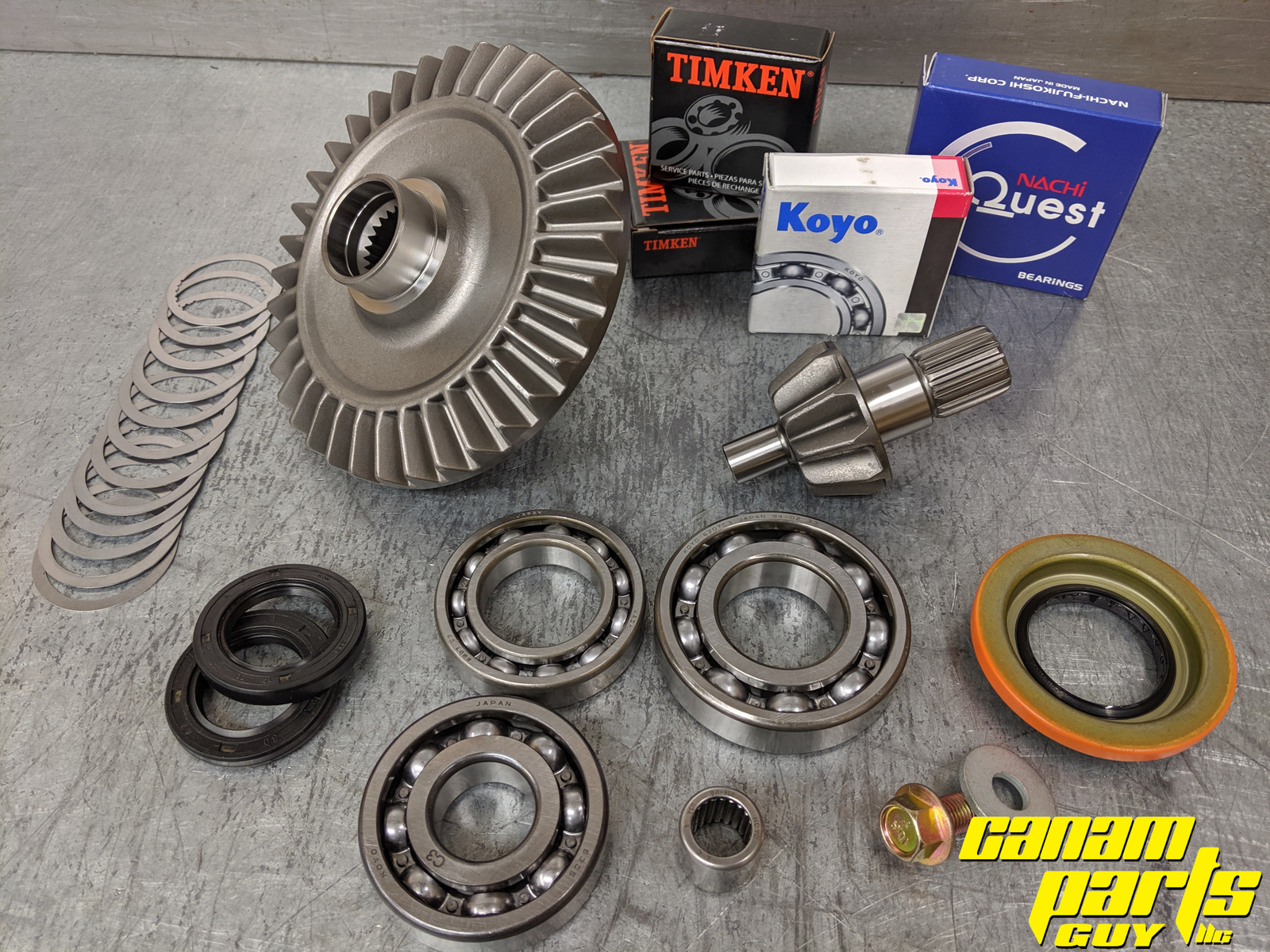 1447 Canam ATV Standard Rear Differential Rebuild Kit  READ