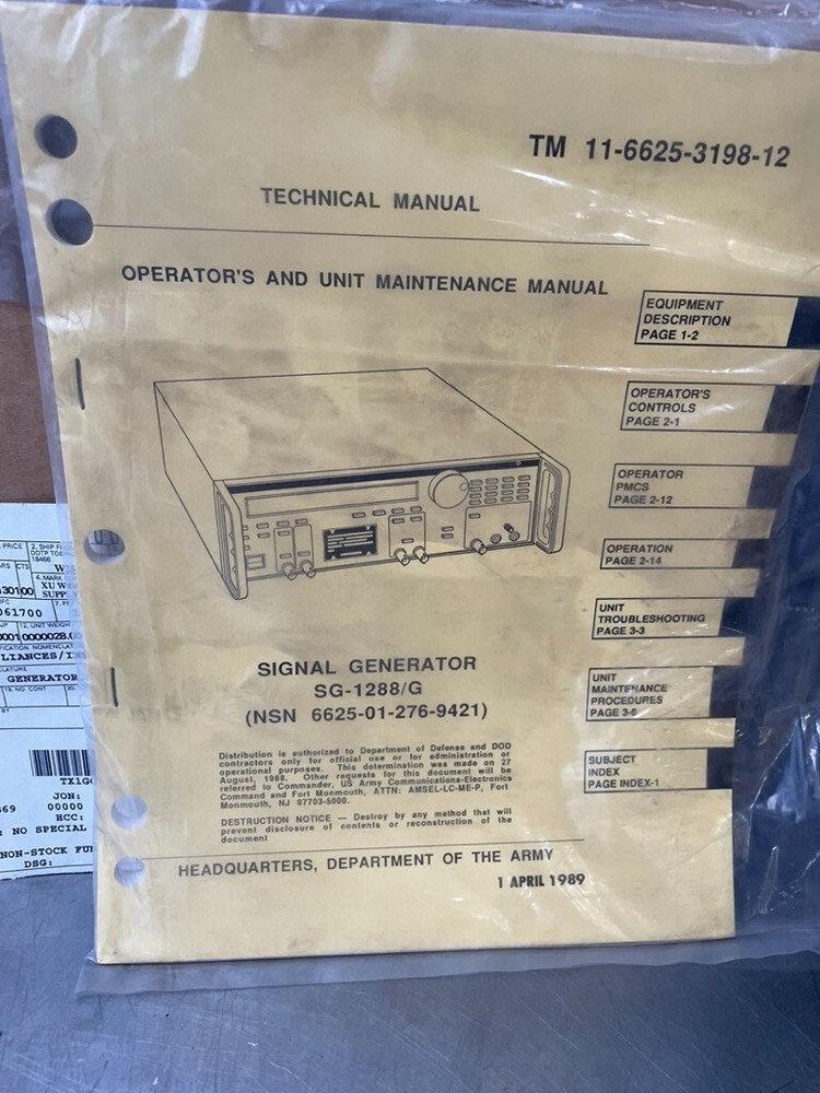 WAVETEK Model 288 20MHz Synthesized Function Generator