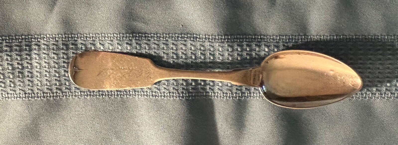George W Hoff Bright Coin Silver Teaspoon New York c 1850 Has Monogram