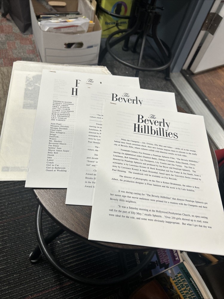 The Beverly Hillbillies Original TV Script