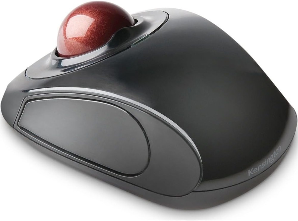 Orbit Wireless Trackball Mouse - Touch Scroll, Optical, Ambidextrous, 2.4GHz