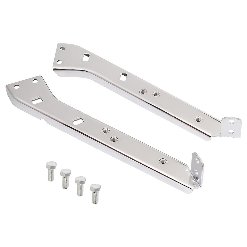 Chrome Saddlebag Guard Brackets(Track Support Brackets), Suitable for Harley