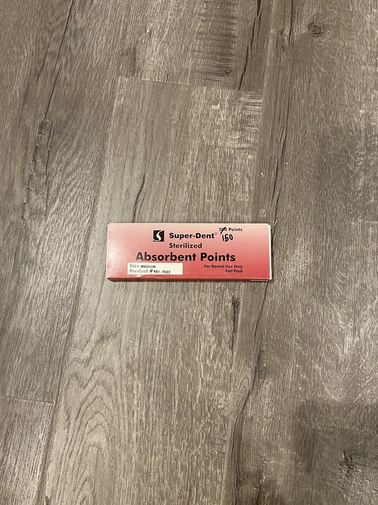 Super-Dent Sterilized Absorbent Points - Size M - 200 pk