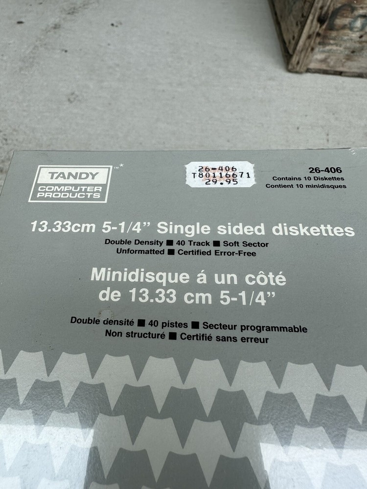 Vintage Tandy Computer Products 10 Diskettes