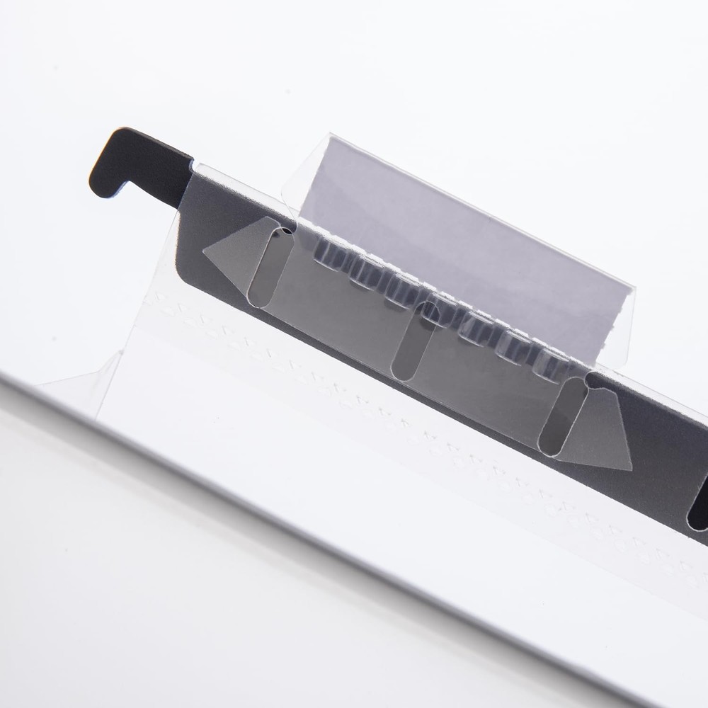 Plastic Extra Capacity Hanging File Folder, Letter Clear Letter Size - 12 Pack