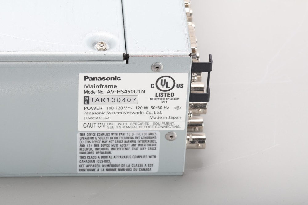 Panasonic AV-HS450 HD Switcher Control Unit & Mainframe With DVI Input Option