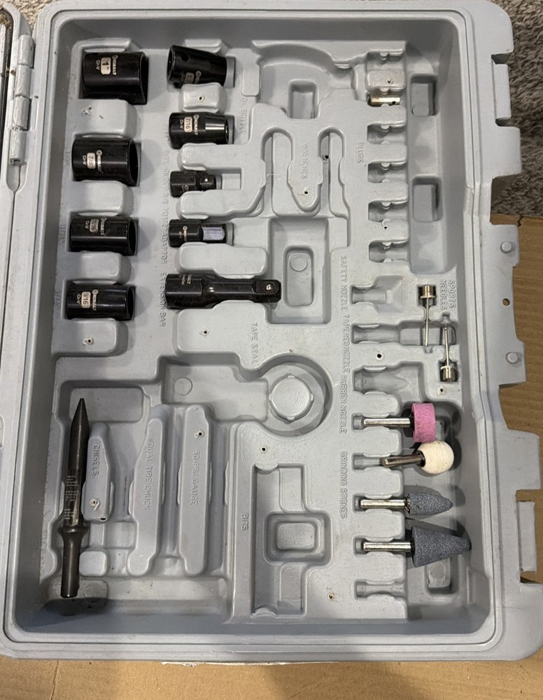 Kobalt Pneumatic Air Tool Kit - Impact Driver Hammer, Rotary- Missing tools