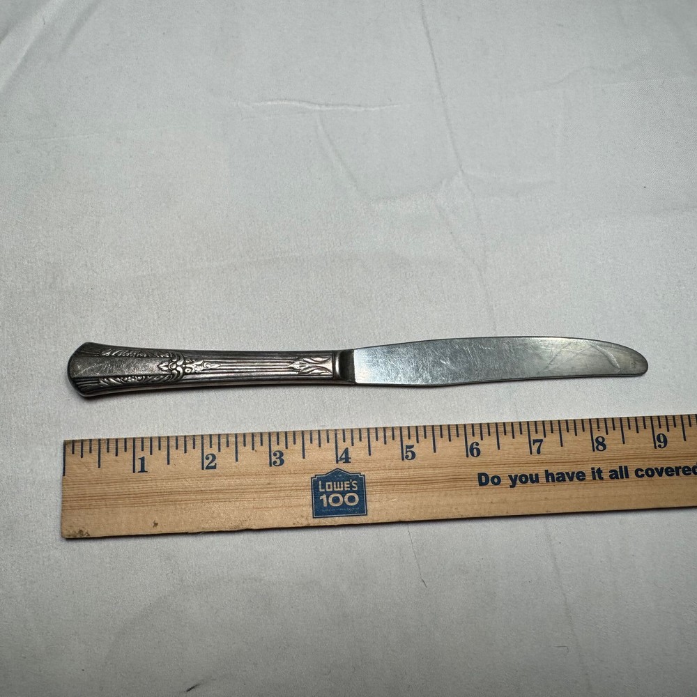 Silver Plated Butter Knife Flatware Pattern Unknown