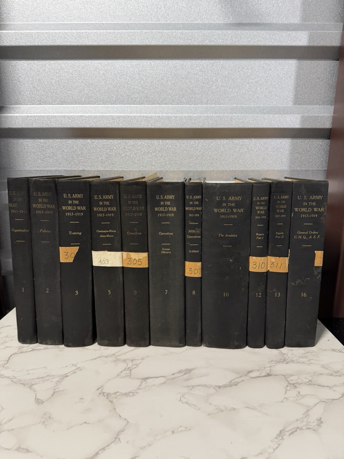 U.S. Army in the World War 1917–1919 — official volumes