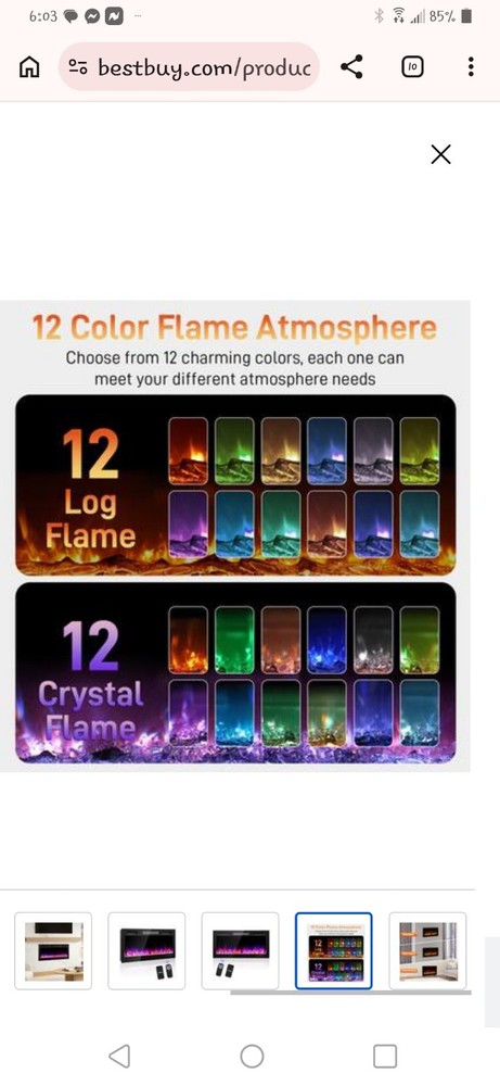 Electric Fireplace Insert With Remote