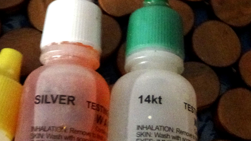 Gold and Silver Test Kit Scale and Scratch Stone