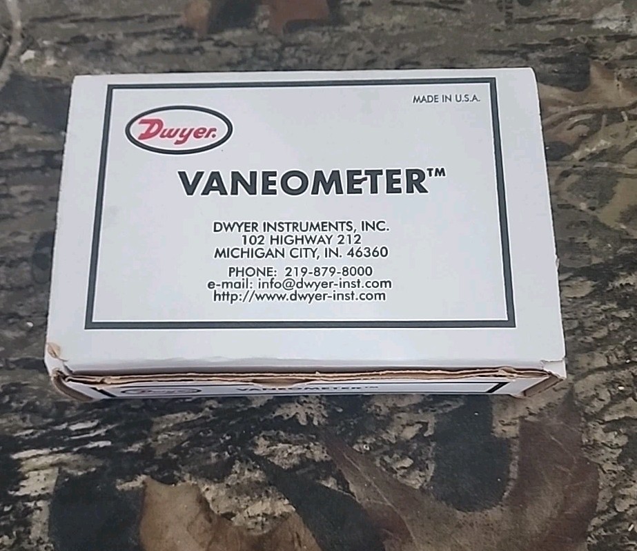 NOS Dwyer Instruments Inc. Vaneometer 480 Swing Vane Anemometer