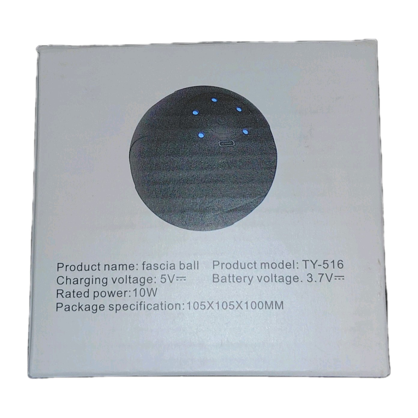 JIEJUNJIE Vibrating Massage Ball with Heat, 5 Modes, Memory, Myofascial Relea...