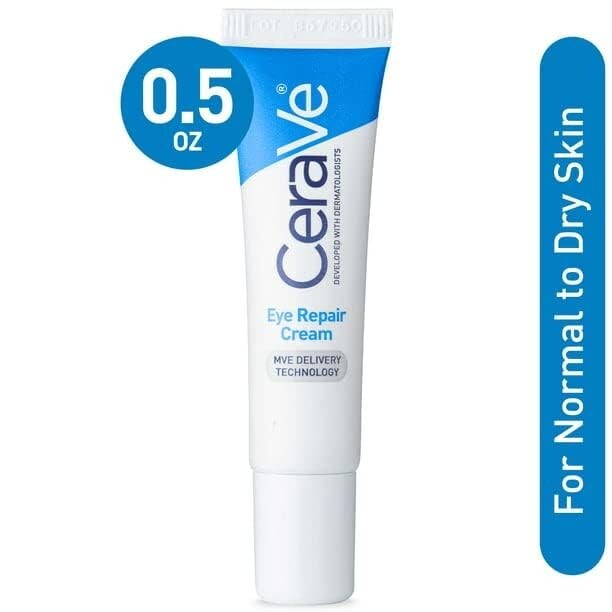 [2 PACK] CeraVe Eye Repair Cream for Dark Circles & Puffiness 0.5fl oz/14.2g