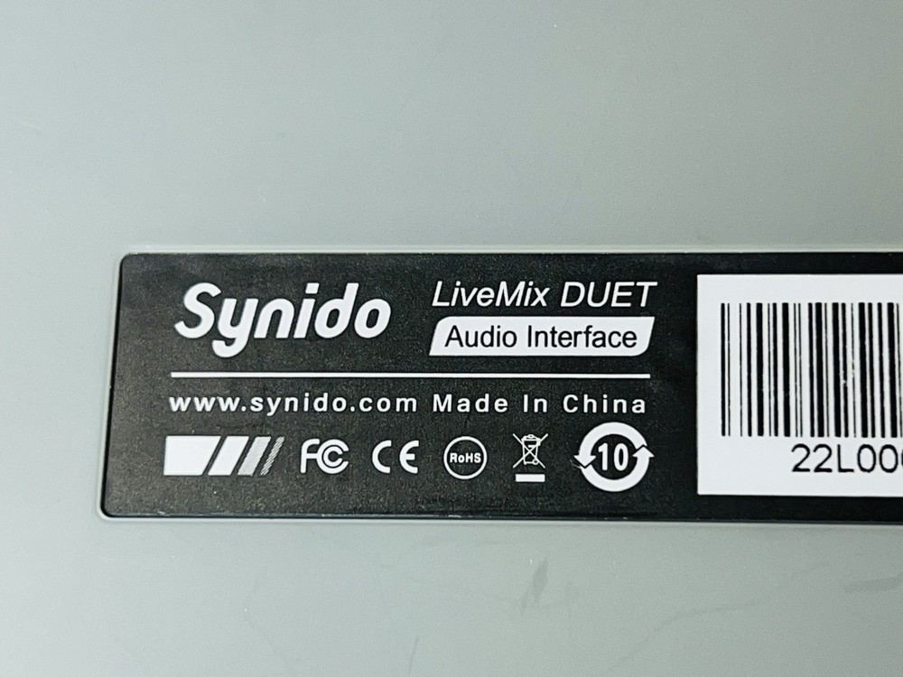 Synido LiveMix Duet Audio Interface Grey