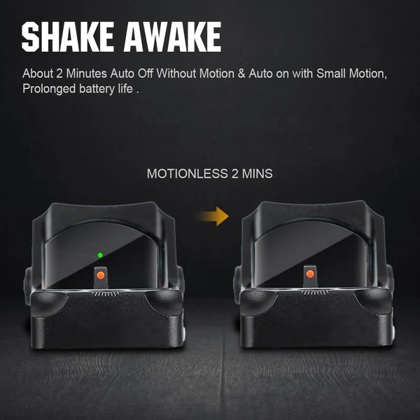 TSA®️ Red Dot Shake Awake Green Dot + Adapter for GLOCK® MOS 17 19 19X 45 47