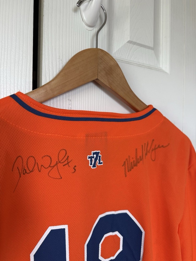 David Wright Michael Cuddyer Autographed Jersey Size Medium New York Mets