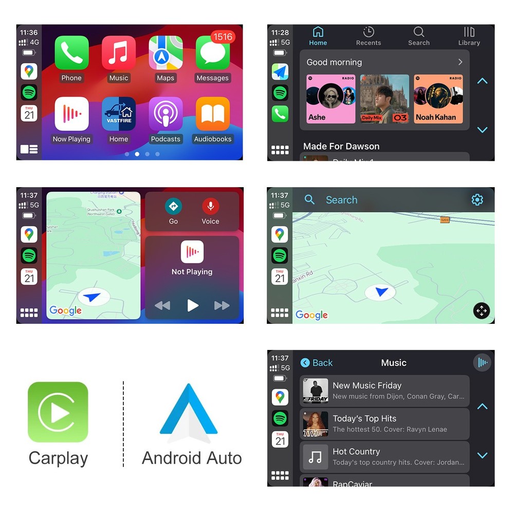 Wireless CarPlay Android Auto Module Unit Decoder Box Fits for Audi A4 A5 S5 Q5