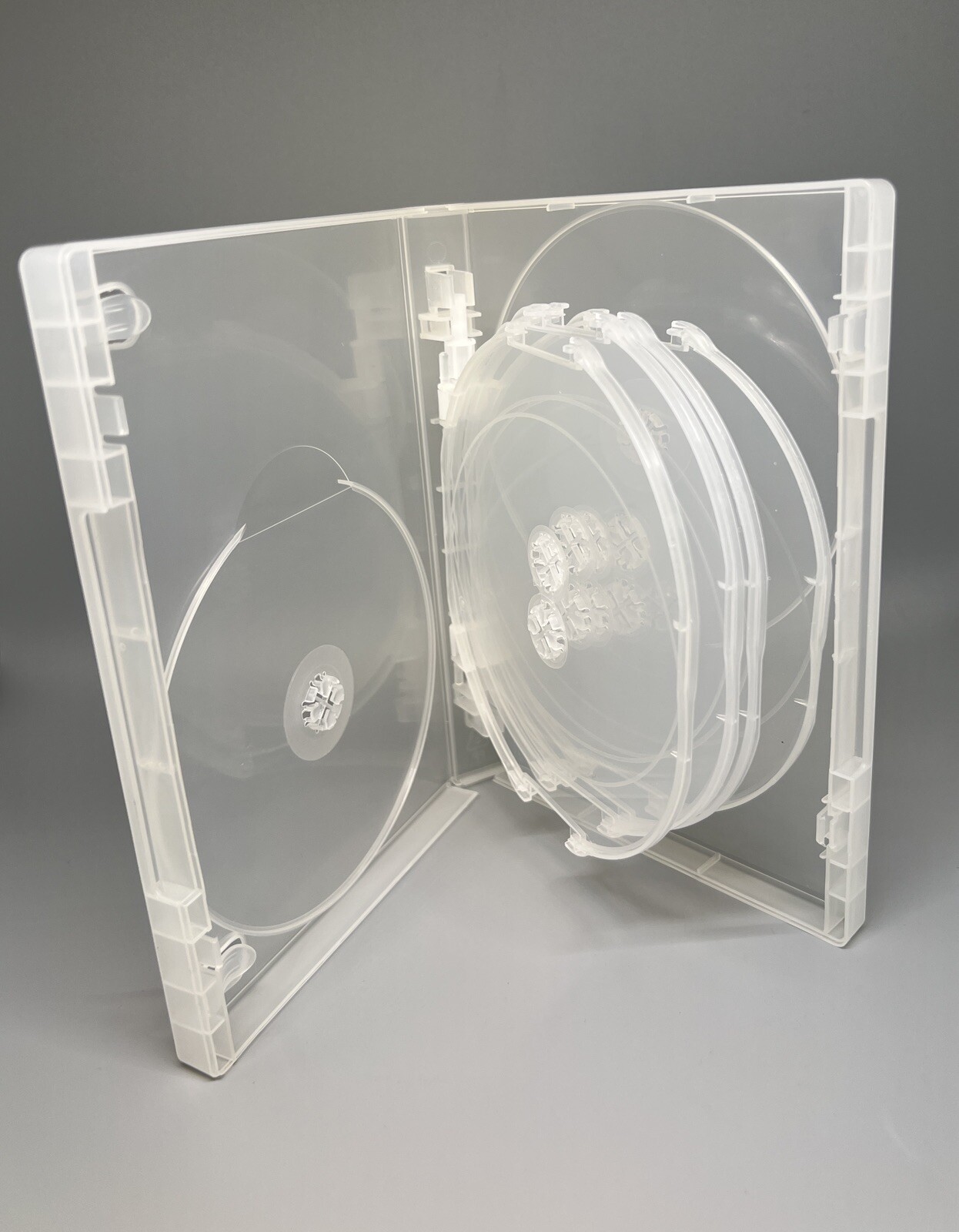 2 TOP QUALITY 25MM 10-DISC DVD CASE, SUPER CLEAR, CLIP, VIVA2510CLR