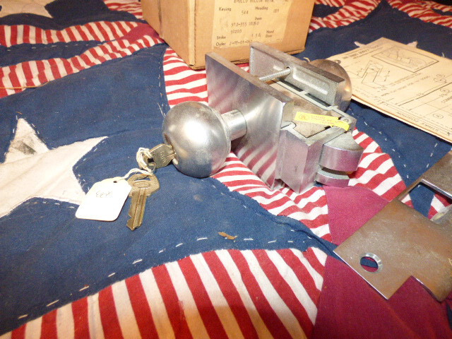 CORBIN STAINLESS LOCKING COMMERCIAL DOOR LOCK SET