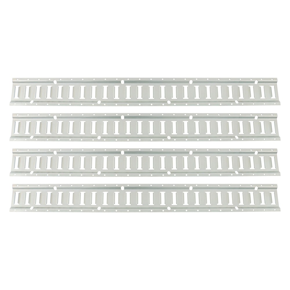 Labwork 4 Pack 4' E Track Tie Down Rail Kit Galvanized Steel